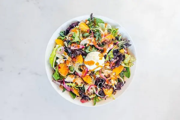 mendocino-farms - Sweet Peach & Goat Cheese Salad