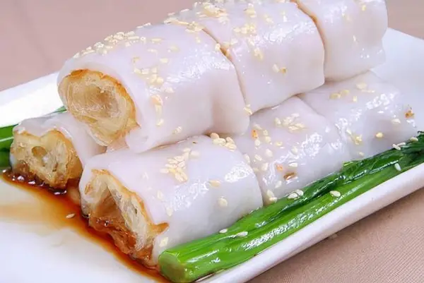 ming-dynasty - Crispy Shrimp Rice Noodle Roll 金沙蝦腸粉