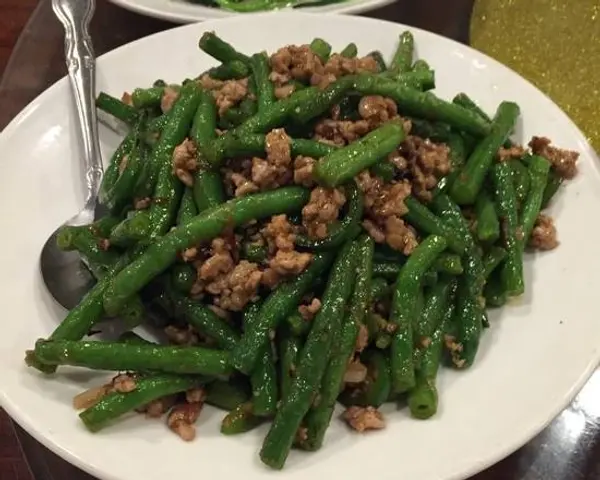 ming-dynasty - Sauteed Green Beans with Minced Pork (乾煸四季豆)