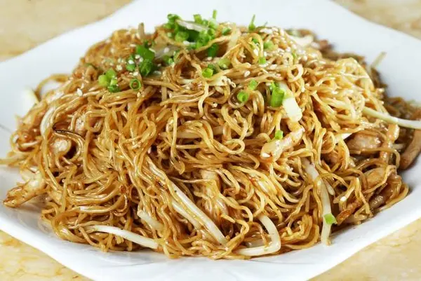 ming-dynasty - Sauteed Noodle with Dried Scallop and Enoki Mushroom (瑤柱金菇炆生麵)