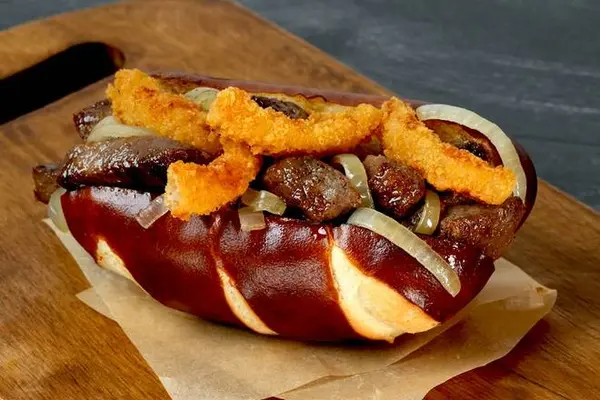 mlb-ballpark-bites - New York Steakhouse Sandwich