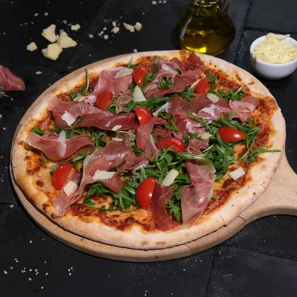 mona-pizza-food - Pizza Crudo E Rucola