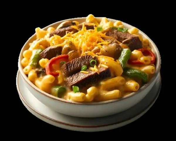 monster-mac-wings - Monster Philly Steak Mac