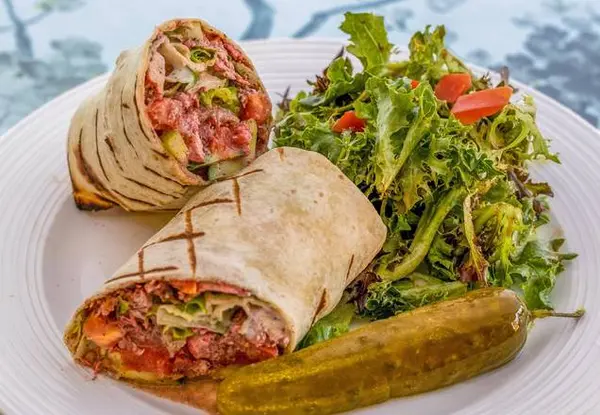 morning-due-cafe - Mediterranean Wrap