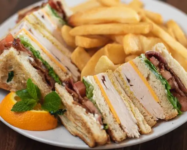 moz-cafe-inc - Turkey Club Sandwich