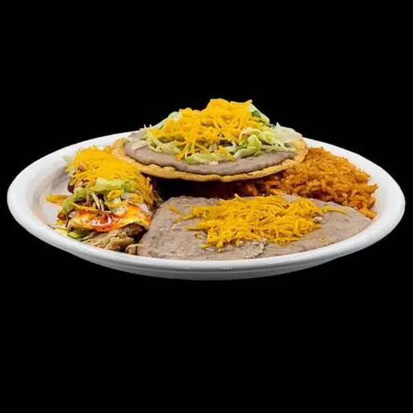 muchas-gracias - Combo #4 (Bean Tostada and Enchilada)