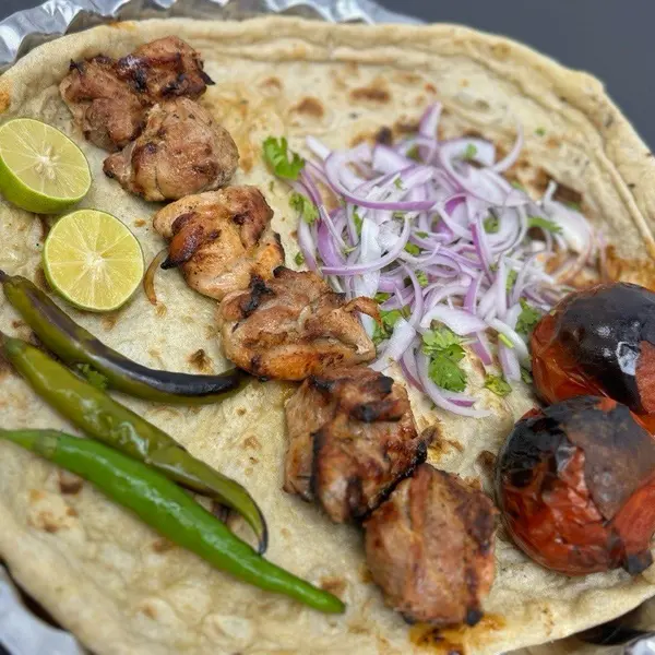 naan-kebab - كباب دجاج لاري