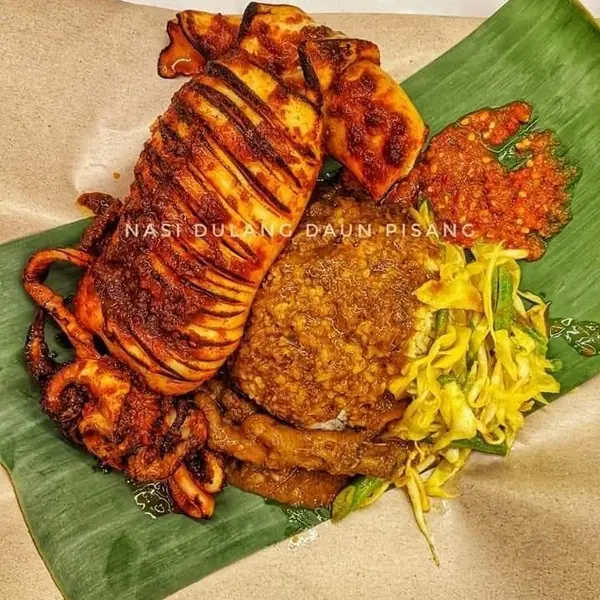 nasi-dulang-daun-pisang-bangi-al - SUMATERA SOTONG BAKAR