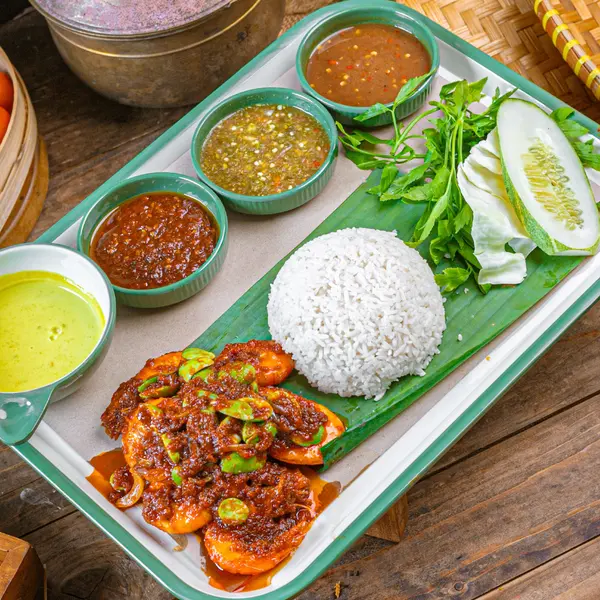 nasi-dulang-daun-pisang-bangi-al - DULANG UDANG PETAI