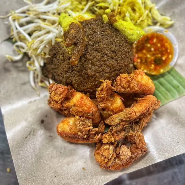 nasi-dulang-daun-pisang-bangi-al - SUMATERA UDANG GRG