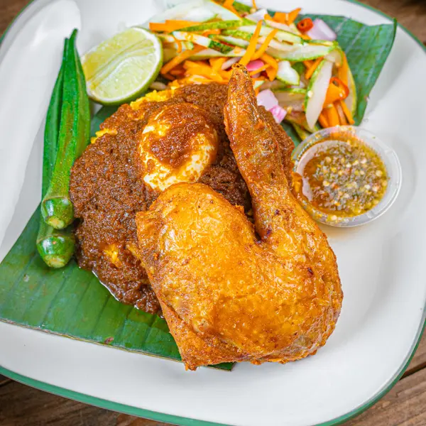 nasi-dulang-daun-pisang-bangi-al - GANJA AYAM