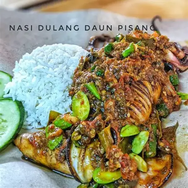 nasi-dulang-daun-pisang-bangi-al - OSENG CUMI MERCUN