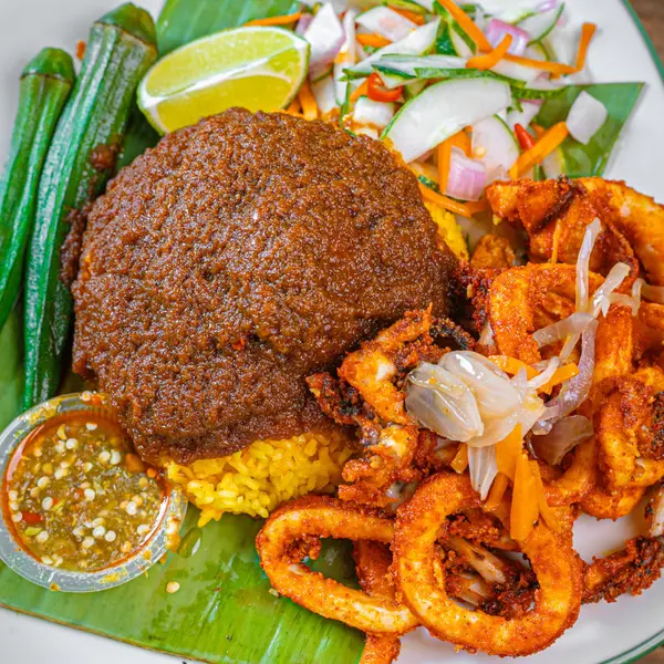 nasi-dulang-daun-pisang-bangi-al - GANJA SOTONG KUNYIT