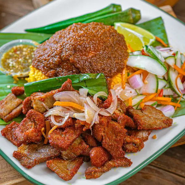 nasi-dulang-daun-pisang-bangi-al - GANJA DGG GORENG