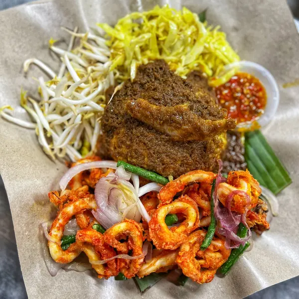nasi-dulang-daun-pisang-bangi-al - SUMATERA SOTONG KUNYIT