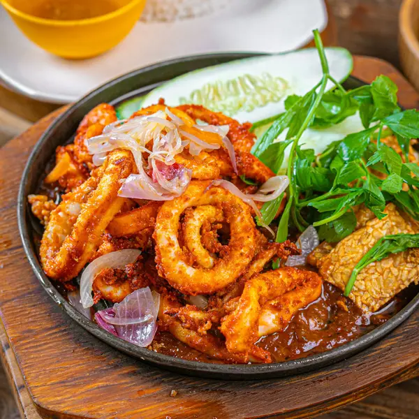 nasi-dulang-daun-pisang-bangi-al - SAMBAL BAKAR SOTONG KYIT
