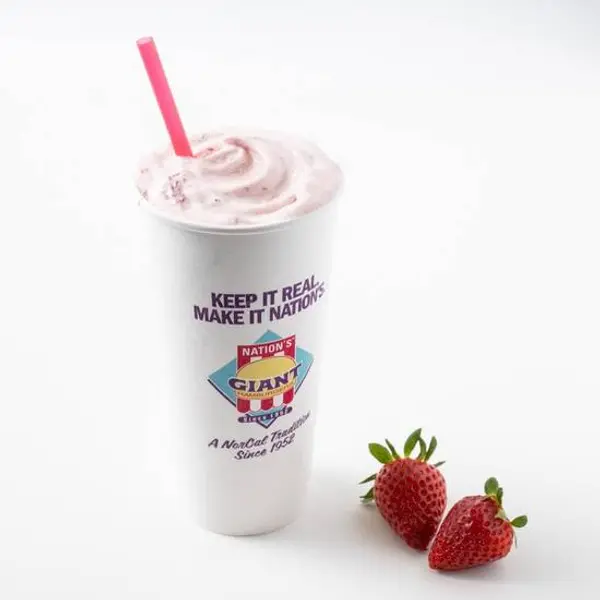 nations-giant-hamburgers - STRAWBERRY SHAKE