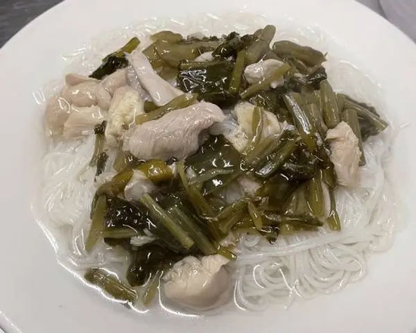 new-regent-cafe - Shredded Chicken w/ Pickled Cabbage Noodle Soup 雪菜雞絲湯粉