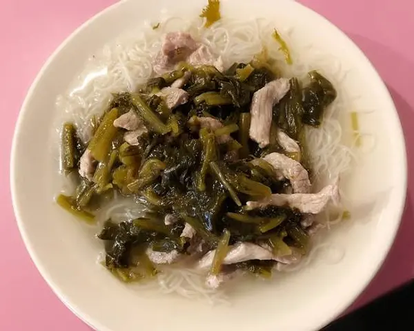 new-regent-cafe - Shredded Pork w/ Pickled Cabbage Noodle Soup 雪菜肉丝汤粉