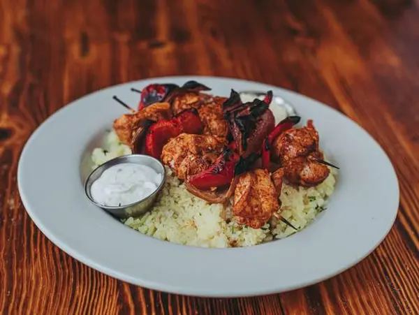 nicholas-restaurant - Chicken Breast Kabob Plate