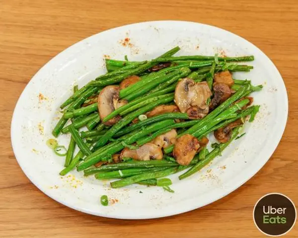 nigoun - Poêlée d'haricots verts et champignons