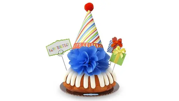 nothing-bundt-cakes - Happy Bundt’day 8” Decorated Bundt Cake