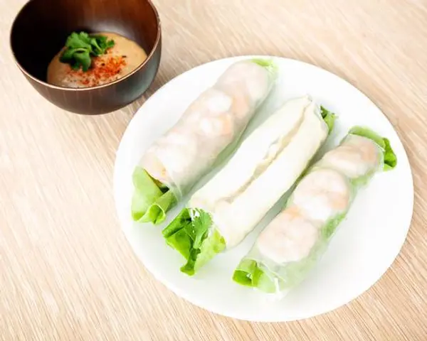 olia-poke-tea - Three Shrimp Salad Rolls