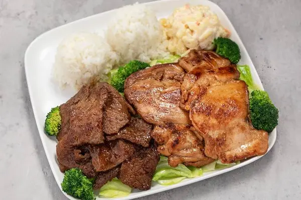 ono-hawaiian-bbq - Chicken & Beef Combo