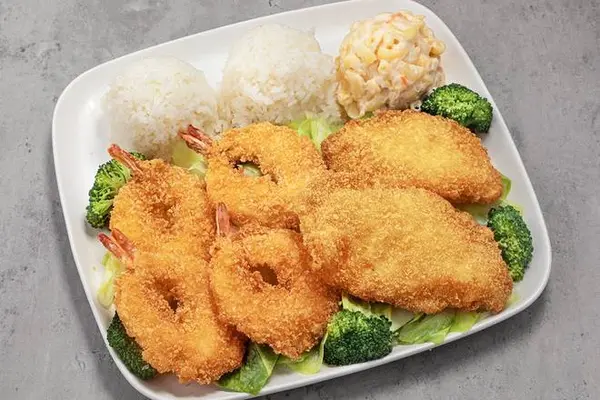 ono-hawaiian-bbq - Shrimp & Island White Fish Combo