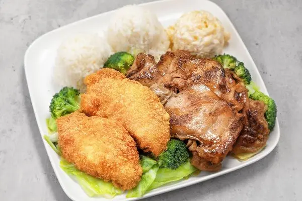 ono-hawaiian-bbq - Island White Fish & BBQ Chicken Combo