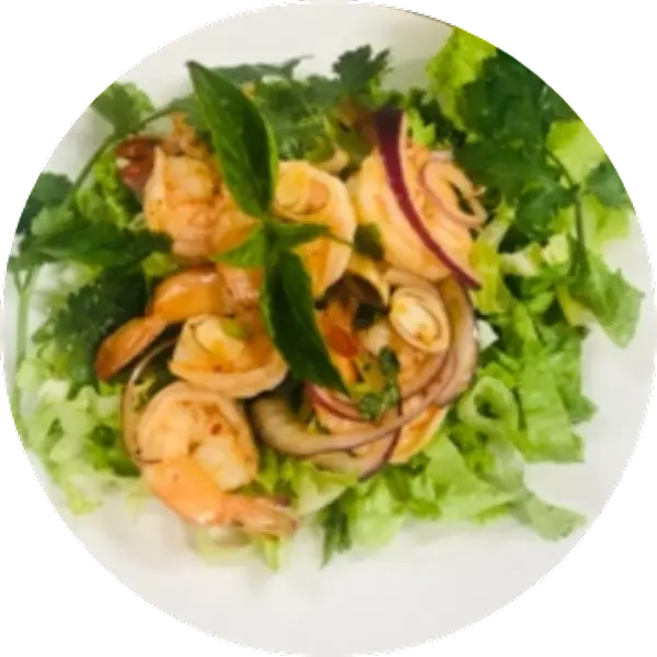 pad-thai-express - Salade de crevettes à la citronnelle