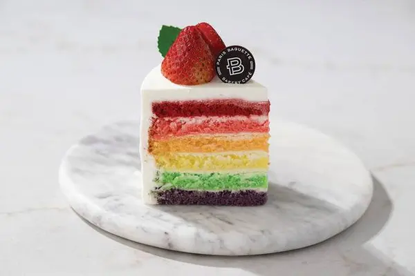 paris-baguette - Rainbow Cake Slice