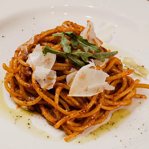 pasta-veneta - Spaghetti, Cacio Pepe & Sausage ragu