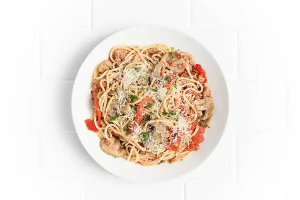 pastini - Spaghetti with Spicy Sausage