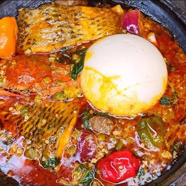 peduase-chop-house - Banku & Okro + Tilapia