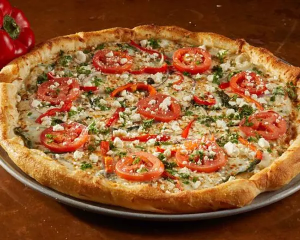 pizza-schmizza - 12" Medium Greek Veggie Gluten Free Pizza