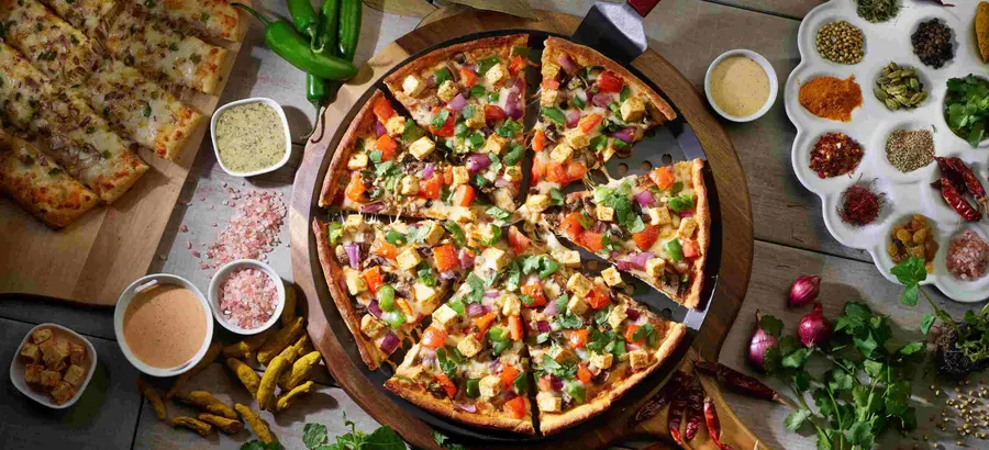 Menu image of Fusion pizzatwist (veggie, paneer & chicken). pizza twist's menu - sacramento | restaurants in sacramento