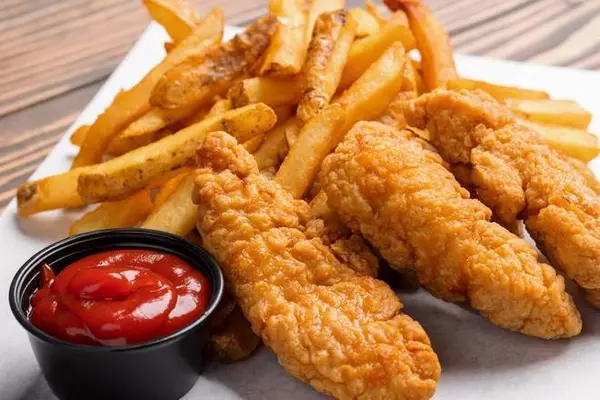 pizza-zone-n-grill - Chicken Strips with Fries