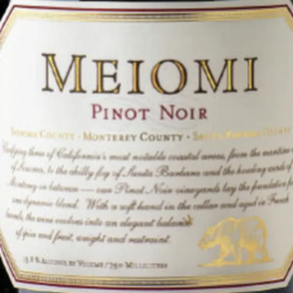 pizza - Pinot Noir Meiomi