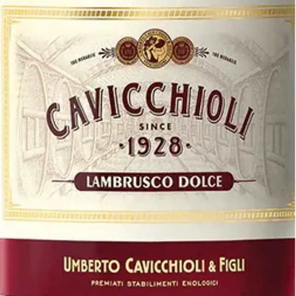 pizza - Lambrusco Cavicchioli 1928