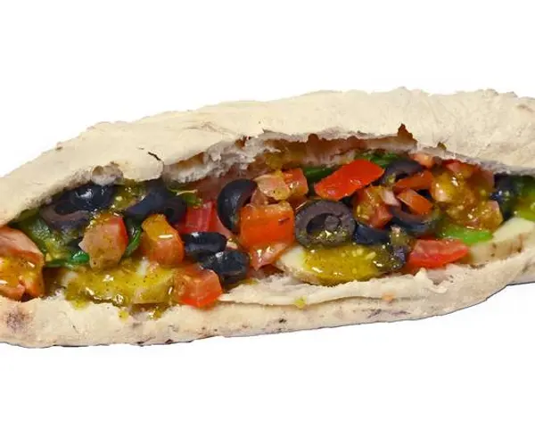 pizzaprestoparis - Panini Veggie / Tomates, poivrons, olives,  pomme de terre et pesto