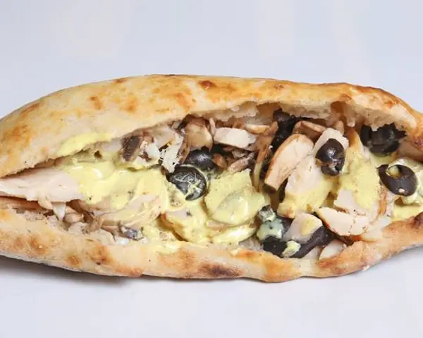 pizzaprestoparis - Panini Piano Piano / Poulet champignons et sauce curry.