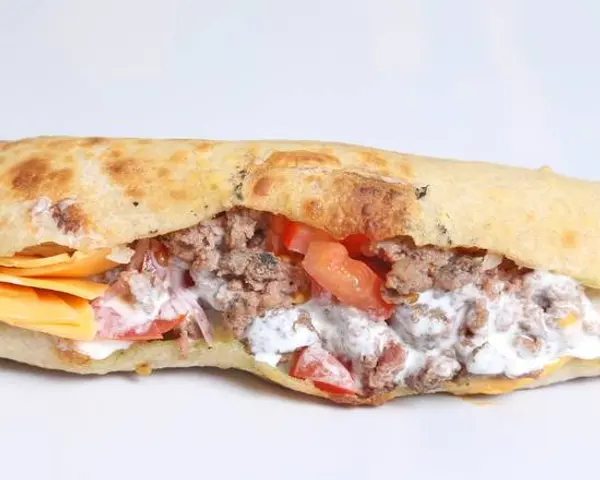 pizzaprestoparis - Panini Forza / Steak de bœuf, cheddar, tomates, oignon, crème