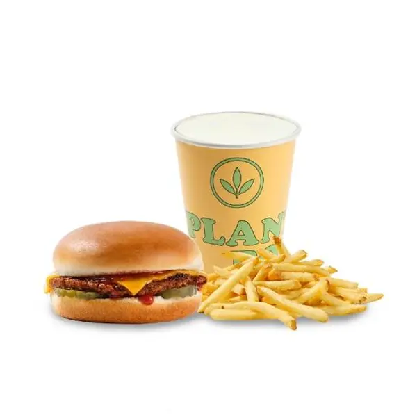 plant-power-fast-food - Kids Cheeseburger Meal