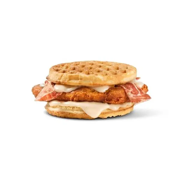 plant-power-fast-food - 'Chicken' & Waffle Sandwich