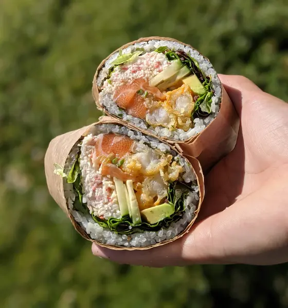 poke-fix - Salmon & Shrimp Burrito