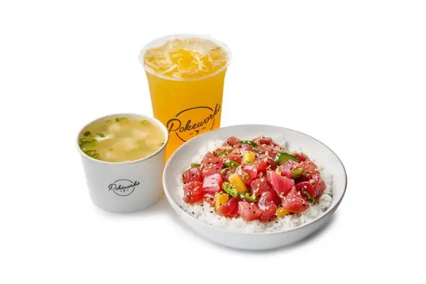 pokeworks - Poke Your Way Combo - Regular (Drink + Miso Soup or Kettle Chips)