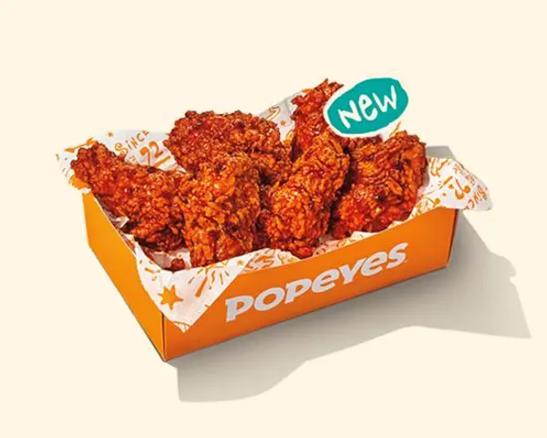 popeyes-louisiana-kitchen - 6 Spicy Bone-In Wings