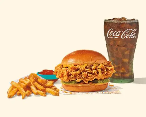 popeyes - Golden BBQ Sandwich Combo