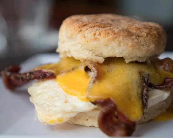 portland-biscuit-company - Bacon, Egg & Cheddar Biscuit Sandwich